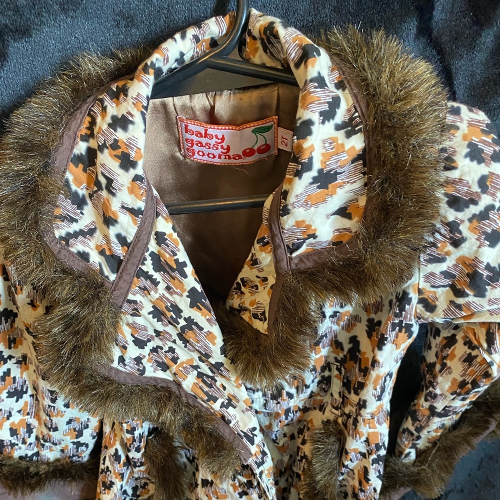 Baby gassy gooma leapard print with fur